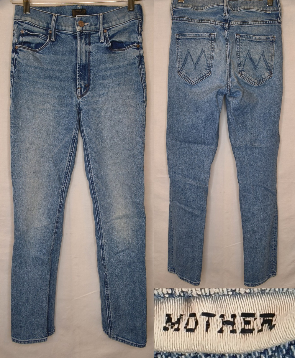 Mother Jeans Womens 26 The Mid Rise Dazzler Light Wash Blue Straight Leg #W5660